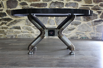 Welder Design meuble hifi haut de gamme : designer, luxe, inox, carbone, verre, led, plantine vinyle, aluminium, ensemble haute fidélité, sound system