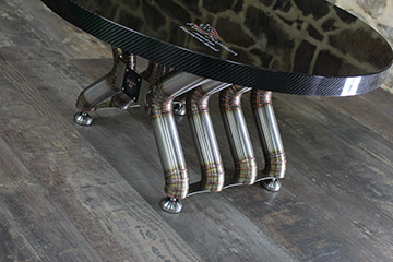 Welder Design meuble hifi haut de gamme : designer, luxe, inox, carbone, verre, led, plantine vinyle, aluminium, ensemble haute fidélité, sound system